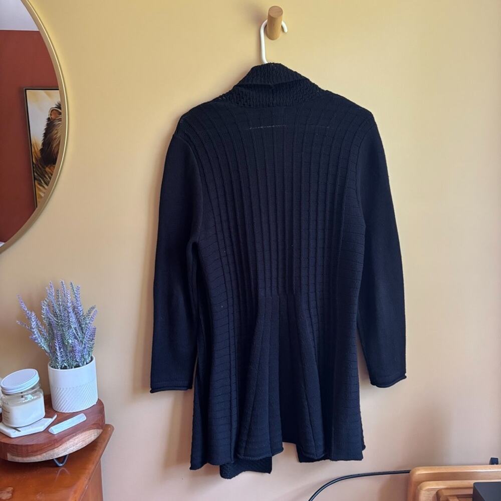 Architect Open Front Black Lightweight Cardigan S… - image 4